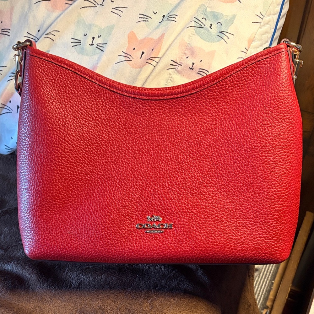 Coach Vibrant Red Shoulder Bag